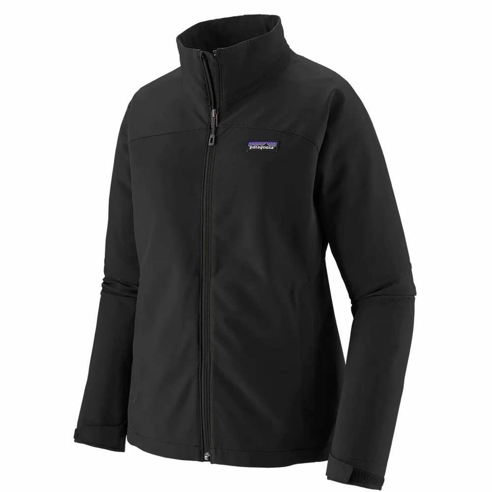 W'omen’s Patagonia‎ Black Adze Front Zip Full Length Jacket Size Medium